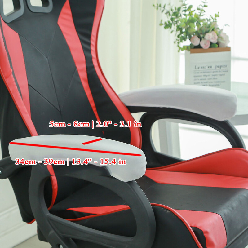 1 ζεύγος Κάλυμμα μπράτσου καρέκλας Κάλυμμα βραχίονα καρέκλας υπολογιστή Κάλυμμα βραχίονα καρέκλας γραφείου Κάλυμμα μπράτσο καρέκλας Γάντια λαβή καρέκλας Αντισκονικό ελαστικό κάλυμμα