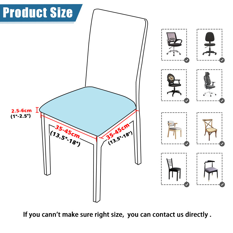 PU-nahast ruudukujuline toolipadja kate veekindel köök söögiistme katted Eemaldatav söögitoa tooli istmepadja kate