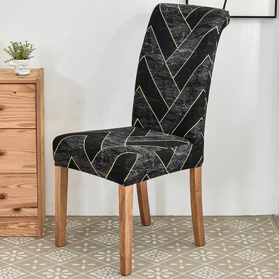 Spandex Ελαστικό κάλυμμα καρέκλας για τραπεζαρία Τυπωμένο κάλυμμα καρέκλας Slipcover Stretch καλύμματα καρέκλας για κουζίνα γάμου Hotel Banquet 1 ΤΕΜ