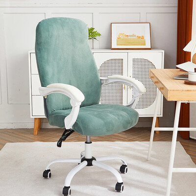 Velvet kontoritooli kate Paksud arvutitooli katted elastsed kirjutuslaud Funda Silla Escritorio istmekatted mängusaali jaoks