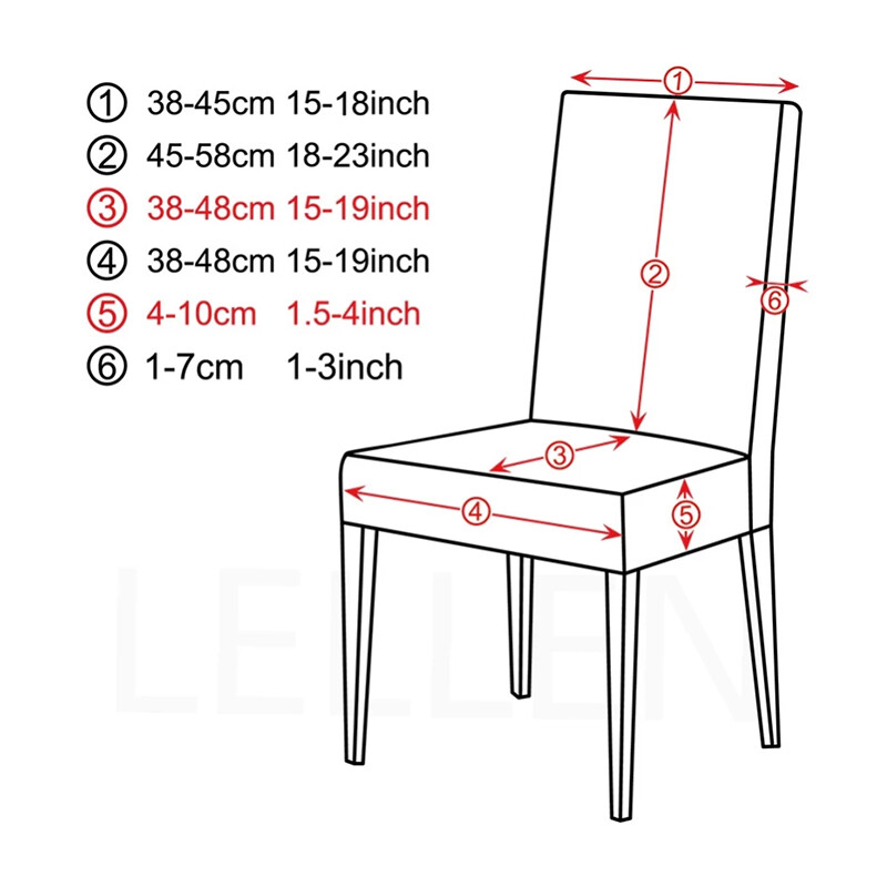 Stretch Κάλυμμα Καρέκλας Στυλ Καλύμματα Καθισμάτων Ελαστικά Καλύμματα Καρέκλας Μακριά Πλάτη Ευρώπη Συμπόσιο Σπίτι Leorate Διακόσμηση τραπεζαρίας13 Μονόχρωμο