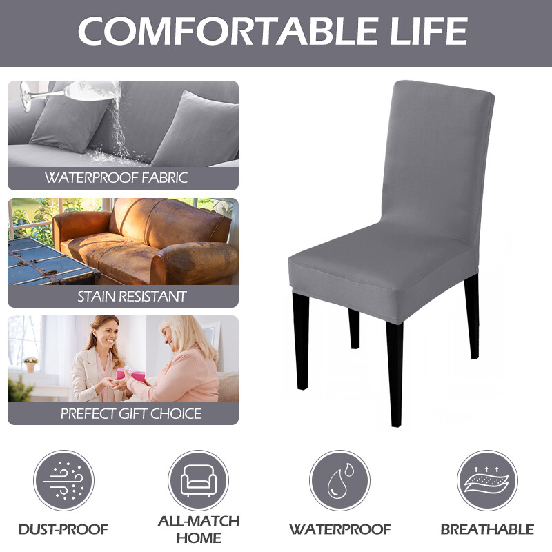 Stretch Κάλυμμα Καρέκλας Στυλ Καλύμματα Καθισμάτων Ελαστικά Καλύμματα Καρέκλας Μακριά Πλάτη Ευρώπη Συμπόσιο Σπίτι Leorate Διακόσμηση τραπεζαρίας13 Μονόχρωμο