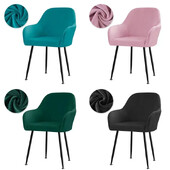 Κάλυμμα καρέκλας για ψηλό μπράτσο Ελαστική καρέκλα τραπεζαρίας με κάλυμμα ζεστά καλύμματα καθισμάτων για δεξιώσεις γάμου σαλονιού Hotel Fundas Para Sillas