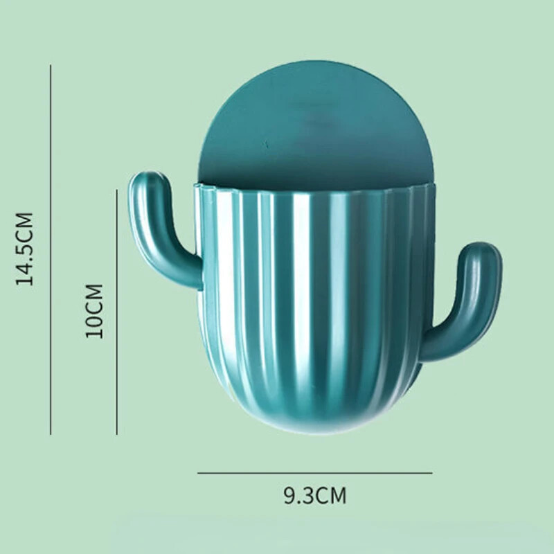 Eemaldatav isekleepuv kosmeetikavahend stantsideta seinale kinnitatavad kammid Harjad Meigitarbed Kaktusekujuline riiul