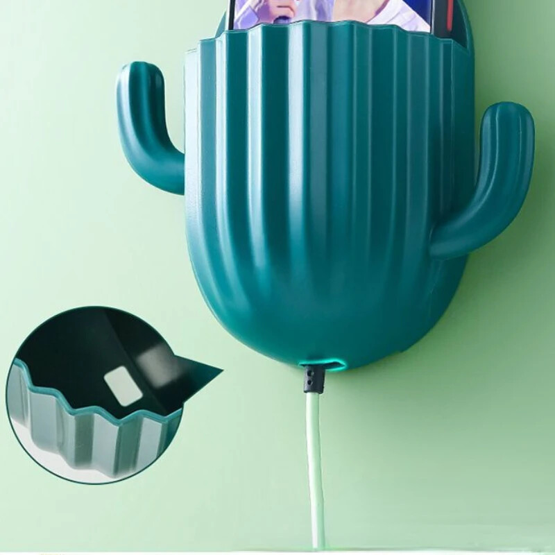 Eemaldatav isekleepuv kosmeetikavahend stantsideta seinale kinnitatavad kammid Harjad Meigitarbed Kaktusekujuline riiul