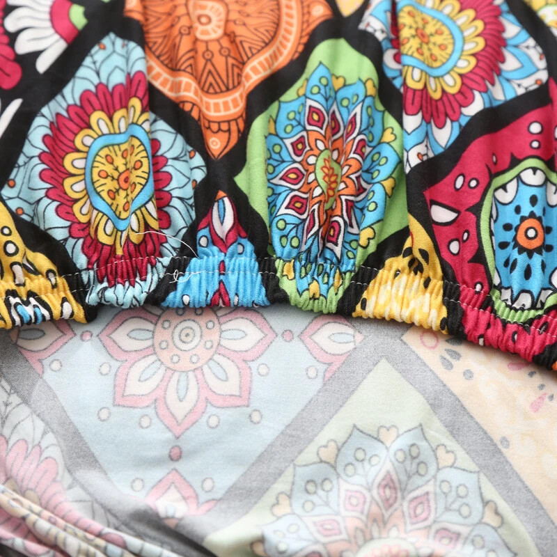 Υφασμάτινα τετράγωνα οθωμανικά καλύμματα τεντωμένο κάλυμμα υποπόδιο Πάγκος αποθήκευσης σκαμπό Κάλυμμα πλενόμενο προστατευτικό επίπλων