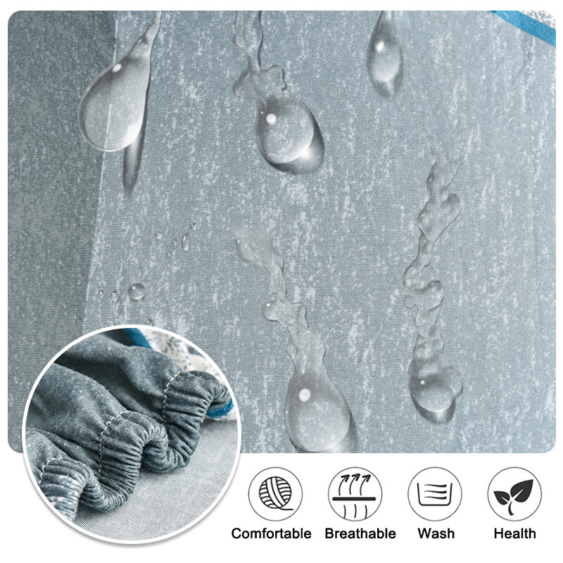 Vodootporna ispisana navlaka za stolicu u nordijskom stilu, uklonjive navlake za sjedala, rastezljive ukrasne navlake za blagovaonicu, vjenčani dekor