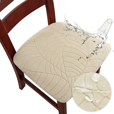 Πραγματικά αδιάβροχα καλύμματα καθισμάτων καρέκλας Stretch Ζακάρ Καλύμματα καθισμάτων Θήκη καθισμάτων Αφαιρούμενα καλύμματα καρέκλας για το σπίτι του ξενοδοχείου Σαλόνι