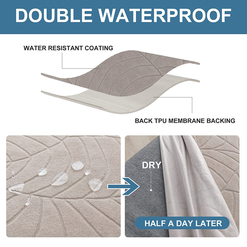 Πραγματικά αδιάβροχα καλύμματα καθισμάτων καρέκλας Stretch Ζακάρ Καλύμματα καθισμάτων Θήκη καθισμάτων Αφαιρούμενα καλύμματα καρέκλας για το σπίτι του ξενοδοχείου Σαλόνι