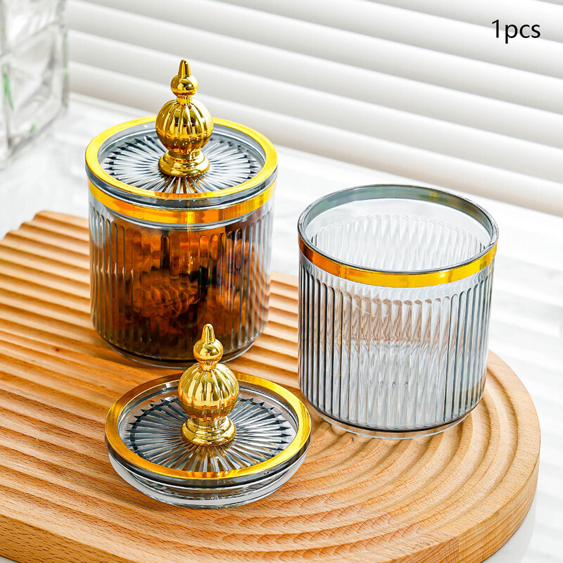 Vatipulga hoiukarp 8,5 x 14 cm Vanity Makeups Organiser Vannitoa kanister kodu jaoks Vanity Elutoa Vannitoa Tööpind