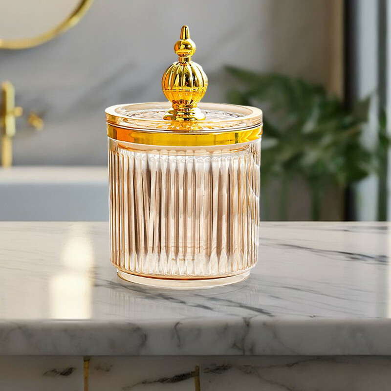 Vatipulga hoiukarp 8,5 x 14 cm Vanity Makeups Organiser Vannitoa kanister kodu jaoks Vanity Elutoa Vannitoa Tööpind