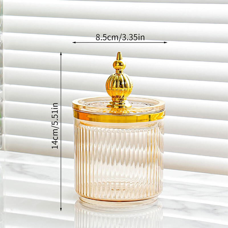 Vatipulga hoiukarp 8,5 x 14 cm Vanity Makeups Organiser Vannitoa kanister kodu jaoks Vanity Elutoa Vannitoa Tööpind