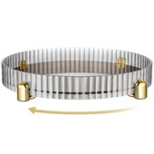 Meigiparfüümi vahend, 360° pöörlev vanity hoiukarbi kandik, pöörlev kosmeetikavahend riidekambri vannitoa tööpinnale