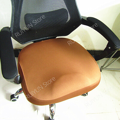 Ühevärviline istmekate arvutitoolile Slipcover Stretch kontoritooli kate Spandex istmekaitse elastne tooli istmeümbris