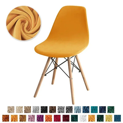 Velvet Shell toolikatted Scandinavian istmed Slipcover Stretch käeta söögitoolid Protector elastsed istmekatted pestavad