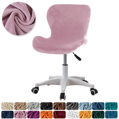 Velvet Elastic Butterfly kėdės užvalkalas Lenktas valgomojo sėdynės užvalkalai Accent kėdės užvalkalas Funda Silla Asiento baro kėdės dėklas Pradžia