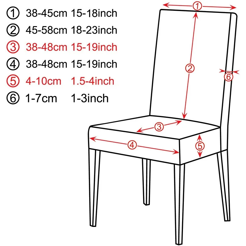 Κάλυμμα καρέκλας τραπεζαρίας Spandex Stretch Λευκό κάλυμμα καθίσματος καρέκλας αφαιρούμενο για κουζίνα φτηνά καλύμματα καρέκλας γάμου 4/6 τεμάχια