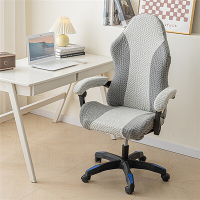 Splaissitud värvilised E-spordi mängutoolikatted majapidamiskontori tolmukindlad kriimustusvastased kassikindlad arvutiistme korpused koos käetoe kattega