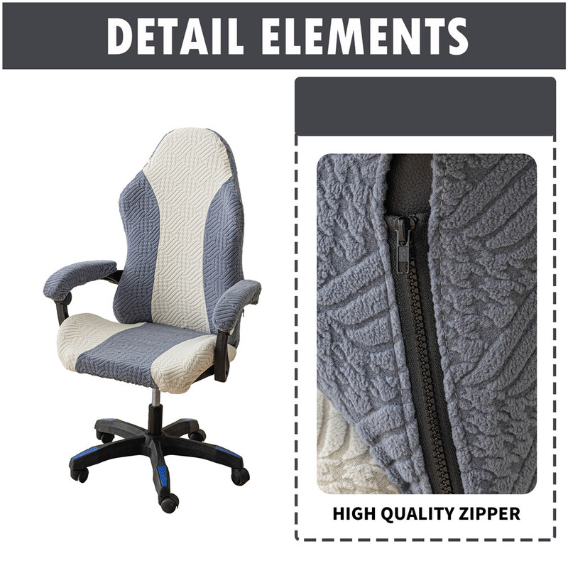 Splaissitud värvilised E-spordi mängutoolikatted majapidamiskontori tolmukindlad kriimustusvastased kassikindlad arvutiistme korpused koos käetoe kattega