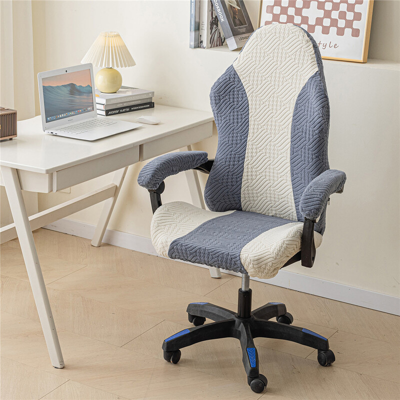 Splaissitud värvilised E-spordi mängutoolikatted majapidamiskontori tolmukindlad kriimustusvastased kassikindlad arvutiistme korpused koos käetoe kattega