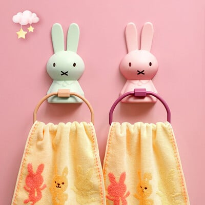 Παιδική κρεμάστρα πετσετών Cartoon Rabbit Towel Bar Μπανιέρα Επιτοίχια Πετσοθήκη Κρεμάστρα Ράφι μπάνιου Δώρο για παιδιά