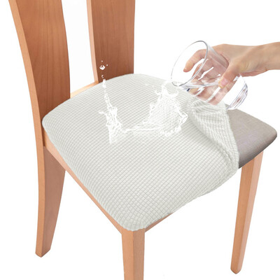 Veekindel Jacquard PU-nahast tool istmepadja kate Söögitoa polster määrdumisvastane ilma seljatoe mööblikaitseta