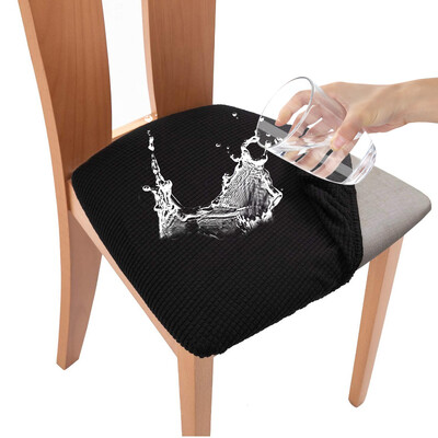 Veekindel Jacquard PU-nahast tool istmepadja kate Söögitoa polster määrdumisvastane ilma seljatoe mööblikaitseta