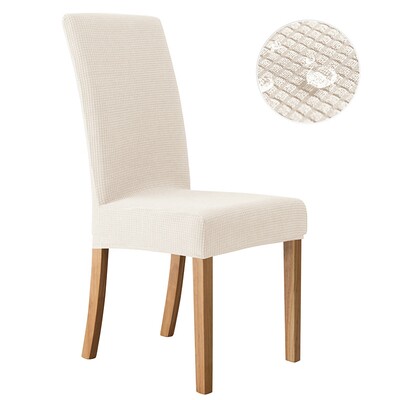 Ζακάρ Κάλυμμα Καρέκλας Αδιάβροχο Ρυθμιζόμενο Κάλυμμα Τραπεζαρίας Υφασμάτινο Κάλυμμα Καρέκλας Αποσπώμενο για Δείπνο Γραφείο Κουζίνα Σπίτι