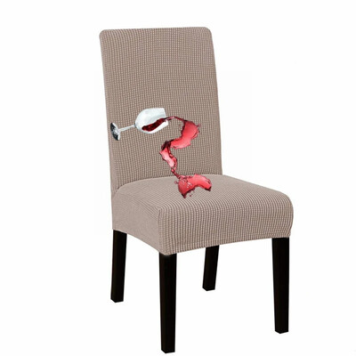 Ζακάρ Κάλυμμα Καρέκλας Αδιάβροχο Ρυθμιζόμενο Κάλυμμα Τραπεζαρίας Υφασμάτινο Κάλυμμα Καρέκλας Αποσπώμενο για Δείπνο Γραφείο Κουζίνα Σπίτι