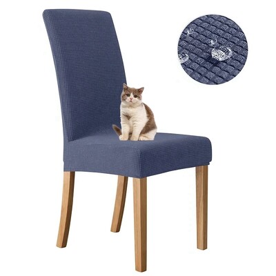 Ζακάρ Κάλυμμα Καρέκλας Αδιάβροχο Ρυθμιζόμενο Κάλυμμα Τραπεζαρίας Υφασμάτινο Κάλυμμα Καρέκλας Αποσπώμενο για Δείπνο Γραφείο Κουζίνα Σπίτι