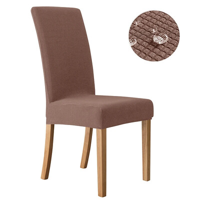 Ζακάρ Κάλυμμα Καρέκλας Αδιάβροχο Ρυθμιζόμενο Κάλυμμα Τραπεζαρίας Υφασμάτινο Κάλυμμα Καρέκλας Αποσπώμενο για Δείπνο Γραφείο Κουζίνα Σπίτι