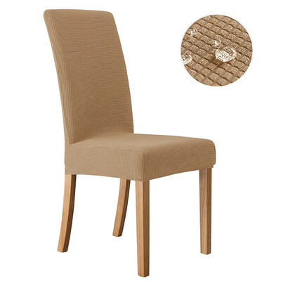 Ζακάρ Κάλυμμα Καρέκλας Αδιάβροχο Ρυθμιζόμενο Κάλυμμα Τραπεζαρίας Υφασμάτινο Κάλυμμα Καρέκλας Αποσπώμενο για Δείπνο Γραφείο Κουζίνα Σπίτι