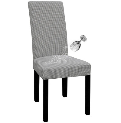 Ζακάρ Κάλυμμα Καρέκλας Αδιάβροχο Ρυθμιζόμενο Κάλυμμα Τραπεζαρίας Υφασμάτινο Κάλυμμα Καρέκλας Αποσπώμενο για Δείπνο Γραφείο Κουζίνα Σπίτι