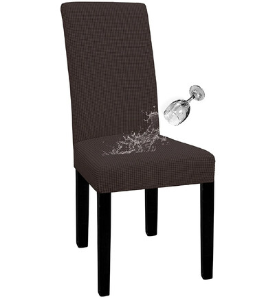 Ζακάρ Κάλυμμα Καρέκλας Αδιάβροχο Ρυθμιζόμενο Κάλυμμα Τραπεζαρίας Υφασμάτινο Κάλυμμα Καρέκλας Αποσπώμενο για Δείπνο Γραφείο Κουζίνα Σπίτι