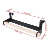 Köögis rullpaberi hoiustamisrest käterätikuhoidja riideriips kapiukse all