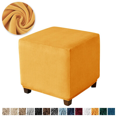 Sametine Ottomani kate Elastne ruudukujuline jalatugi kate 360 kraadi kõikehõlmav jalatoe kaitseümbris Elutoa istme kate