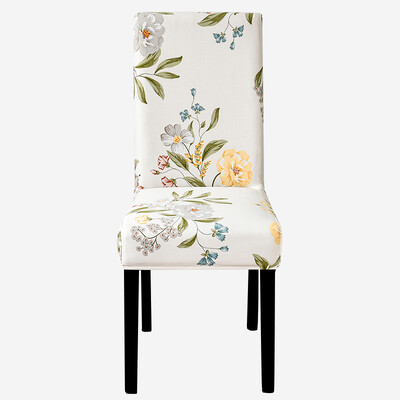 Τυπωμένο Κάλυμμα Καρέκλας Ελαστικό Κάλυμμα Καθίσματος Κουζίνας Stretch Spandex Καλύμματα Καρέκλας Τραπεζαρίας Δείπνο Ξενοδοχείου Γάμου Πλενόμενο 1τμχ