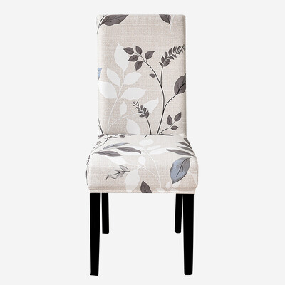 Τυπωμένο Κάλυμμα Καρέκλας Ελαστικό Κάλυμμα Καθίσματος Κουζίνας Stretch Spandex Καλύμματα Καρέκλας Τραπεζαρίας Δείπνο Ξενοδοχείου Γάμου Πλενόμενο 1τμχ