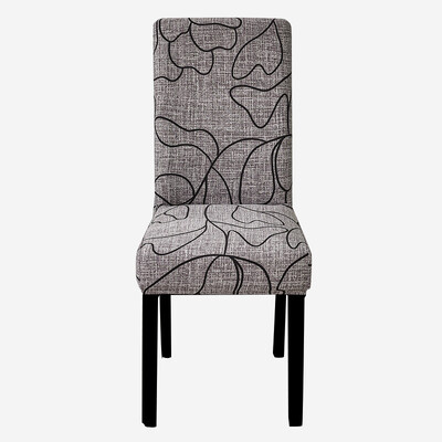 Τυπωμένο Κάλυμμα Καρέκλας Ελαστικό Κάλυμμα Καθίσματος Κουζίνας Stretch Spandex Καλύμματα Καρέκλας Τραπεζαρίας Δείπνο Ξενοδοχείου Γάμου Πλενόμενο 1τμχ