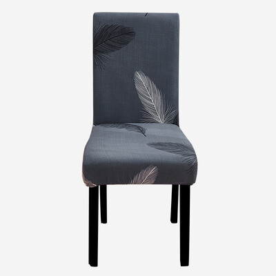 Τυπωμένο Κάλυμμα Καρέκλας Ελαστικό Κάλυμμα Καθίσματος Κουζίνας Stretch Spandex Καλύμματα Καρέκλας Τραπεζαρίας Δείπνο Ξενοδοχείου Γάμου Πλενόμενο 1τμχ