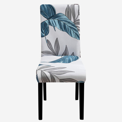 Τυπωμένο Κάλυμμα Καρέκλας Ελαστικό Κάλυμμα Καθίσματος Κουζίνας Stretch Spandex Καλύμματα Καρέκλας Τραπεζαρίας Δείπνο Ξενοδοχείου Γάμου Πλενόμενο 1τμχ