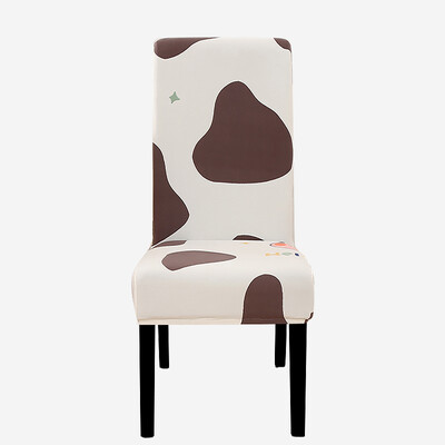 Τυπωμένο Κάλυμμα Καρέκλας Ελαστικό Κάλυμμα Καθίσματος Κουζίνας Stretch Spandex Καλύμματα Καρέκλας Τραπεζαρίας Δείπνο Ξενοδοχείου Γάμου Πλενόμενο 1τμχ