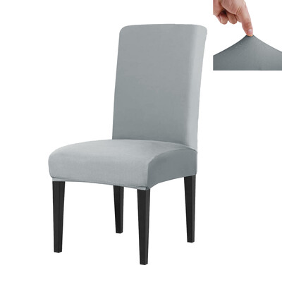 Σετ 4 ελαστικό κάλυμμα καρέκλας Καλύμματα τραπεζαρίας Stretch Μασίφ αφαιρούμενο προστατευτικό καθίσματος Προστατευτικό επίπλων γραφείου Διακόσμηση σπιτιού