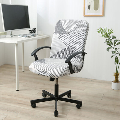 Καλύμματα καρέκλας γραφείου υπολογιστή γραφείου Προστατευτικό πολυθρόνας Μαύρο Μπλε Λευκό Υψηλής ποιότητας Σώμα De Chaise Συμπεριλαμβάνονται καλύμματα μπράτσου για παίκτες