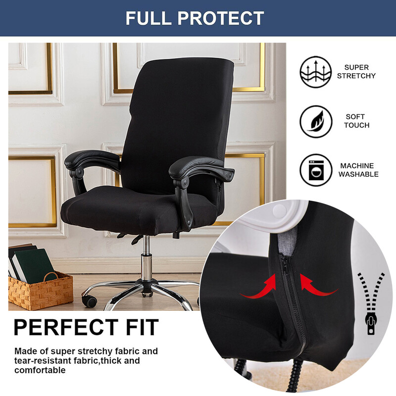 Navlaka za uredsku stolicu Elastični tiskani rotirajući naslon za ruke Podižuća navlaka za stolac za računalo Zaštita od prljanja Uklonjive navlake koje se mogu prati