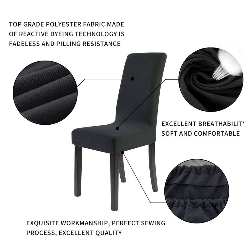 Eemaldatav libisemisvastane kate määrdunud istme toolikatted Spandex köögi kate banketi pulma õhtusöögi jaoks restorani Housse De Chaise