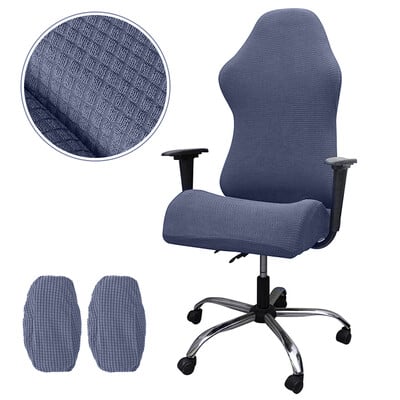 Καλύμματα καρέκλας Jacquard Gaming Ελαστικά Καλύμματα καρέκλες γραφείου Κάλυμμα πολυθρόνας Slipcover για υπολογιστή Καλύμματα καρέκλας υπολογιστή με καλύμματα υποβραχιόνιου