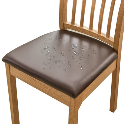 Αδιάβροχο κάλυμμα καρέκλας τραπεζαρίας PU Δερμάτινη θήκη καθίσματος Κάλυμμα καρέκλας για δείπνο ξενοδοχείου Wedding Home Funda Silla Escritorio