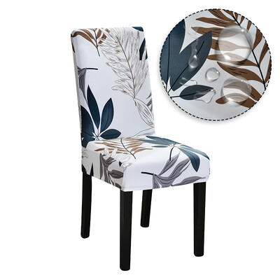 Veekindlast riidest tooli kate Mitmevärviline söögitooli kate Elastne pehme odav tooli libisemiskate istmeümbris koduköögi jaoks