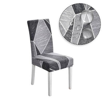 Veekindlast riidest tooli kate Mitmevärviline söögitooli kate Elastne pehme odav tooli libisemiskate istmeümbris koduköögi jaoks